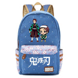 Demon Slayer Kimetsu No Yaiba Zipper Packsack Casual Backpack