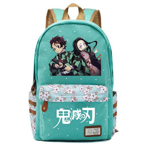 Demon Slayer Kimetsu No Yaiba Zipper Packsack Casual Backpack