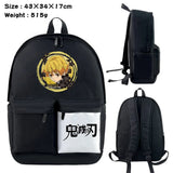 Demon Slayer Kimetsu no Yaiba Nylon Backpack Casual Knapsack Teenager Packsack