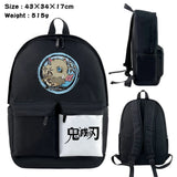 Demon Slayer Kimetsu no Yaiba Nylon Backpack Casual Knapsack Teenager Packsack