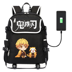 Demon Slayer Kimetsu no Yaiba Backpack for Teens Unisex Travel Laptop Bag