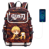 Demon Slayer Kimetsu no Yaiba Backpack for Teens Unisex Travel Laptop Bag