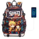 Demon Slayer Kimetsu no Yaiba Backpack for Teens Unisex Travel Laptop Bag