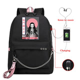 Demon Slayer Manga Anti-theft Backpack Casual Waterproof Backpack