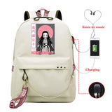 Demon Slayer Manga Anti-theft Backpack Casual Waterproof Backpack