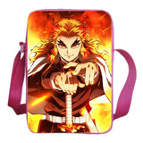 Demon Slayer Messenger Bag Casual Shoulder Bags Harajuku School Backpack