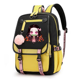 Anime Nezuko Backpack for Men and Women Canvas School Bag