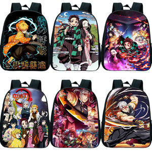 Demon Slayer Nezuko Tanjirou Backpack Kids Kindergarten Bags Kimetsu No Yaiba An
