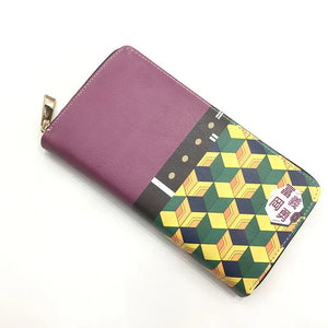 Demon Slayer PU Wallet - Tanjirou & Zenitsu - Long Zipper Purses