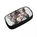 Demon Slayer Pen Box Student School Anime Zipper Pen Bag Child Stationery Bag