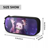 Demon Slayer Pen Box Student School Anime Zipper Pencil Bag