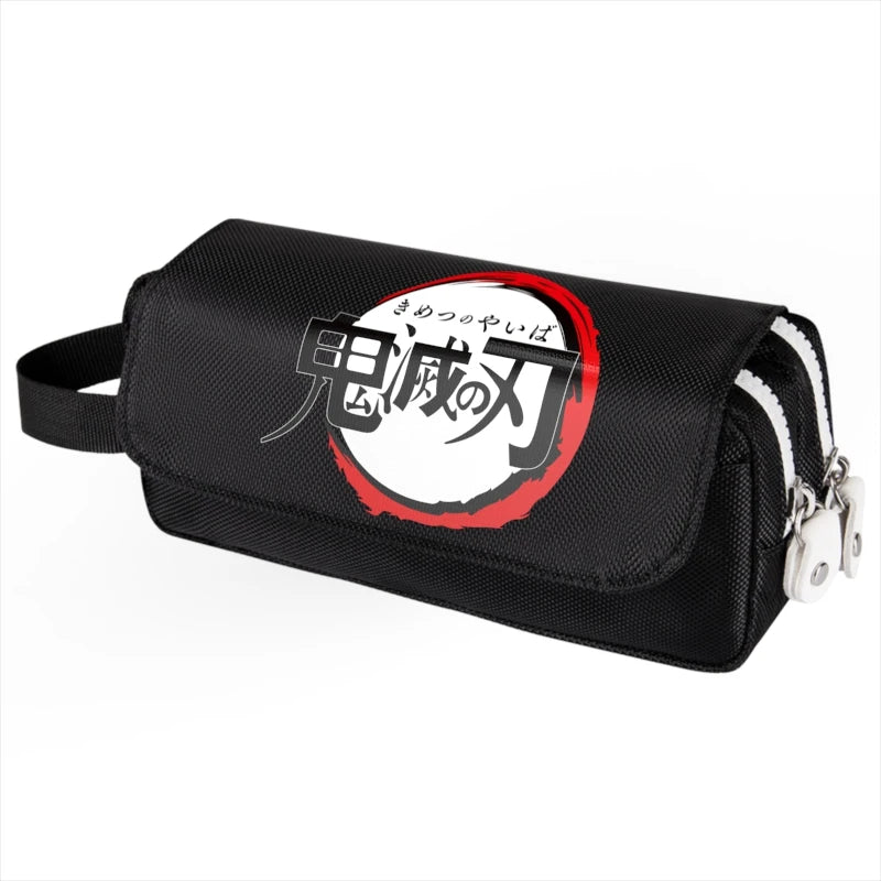 Demon Slayer Pencil Case Large Capacity Cosmetic Travel Storage Bag