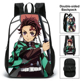 Demon Slayer Kids Schoolbag Boys Girls Cosplay Tanjirou Zenitsu Backpack