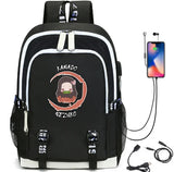 Demon Slayer Print USB Charging Teen Backpack