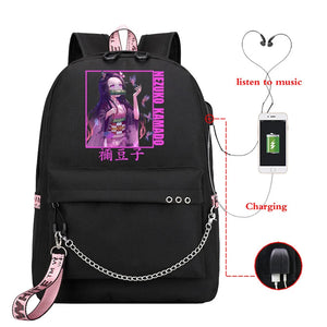 Demon Slayer Manga Backpack for Students