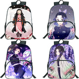 Demon Slayer Shinobu Kocho Print Backpack Kimetsu No Yaiba School Bags For Girls