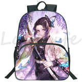 Demon Slayer Shinobu Kocho Print Backpack Kimetsu No Yaiba School Bags For Girls