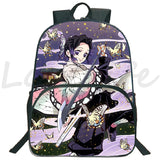Demon Slayer Shinobu Kocho Print Backpack Kimetsu No Yaiba School Bags For Girls