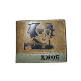 Demon Slayer Vintage Brown Wallet Anime Student Purse