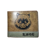 Demon Slayer Vintage Brown Wallet Anime Student Purse
