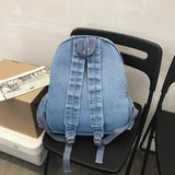 Denim Backpack Women Back Pack Shoulder Bag for Female Personality Student