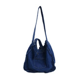 Denim Bag Wide Shoulder Strap Denim Tote Bag Casual Handbag For Women