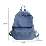 Denim Casual School Backpack Large Capacity for Girls Mochila Feminina