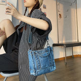 Denim Cloth Women Small Shoulder Bag Girls Casual Handbag