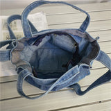 Casual Denim Crossbody Bag for Women Ladies Handbag