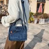 Casual Denim Crossbody Bag for Women Ladies Handbag