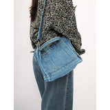 Denim Jeans Bags Girl Totes High Street Hardware Tote In Drop Denim