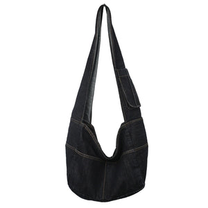 Denim Women's Shoulder Bag Large Capacity Solid Tooling