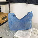 Denim Women's Shoulder Bag Large Capacity Solid Tooling