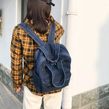 Denim School Bag Teenager Backpack Women Travel Bag Students Mochila Bolsa