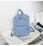 Denim School Bag Teenager Backpack Women Travel Bag Students Mochila Bolsa