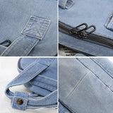 Denim School Bag Teenager Backpack Women Travel Bag Students Mochila Bolsa