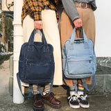 Denim School Bag Teenager Backpack Large Capacity