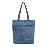 Denim Shoulder Bag Student Backpack Female Casual Large Capacity Multi-purpose