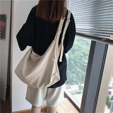 Denim Shoulder Bag Women Messenger Casual Tote Soft Student Large Capacity