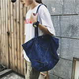 Denim Shoulder Bags Women Vintage Large Capacity Tote Bag Casual Handbags