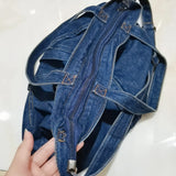 Women's Large Denim Shoulder Bag Tote