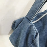 Denim Shoulder Tote Women's Messenger Bag Lady Tote