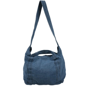 Denim Slouch Bag Casual Jean Fabric Handbag