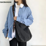 Denim Tote Bag Broken Flower Strap Jean Bag Girl Casual Handbags