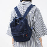 Denim Women Backpack Small Casual School Bag for Teenage Girls