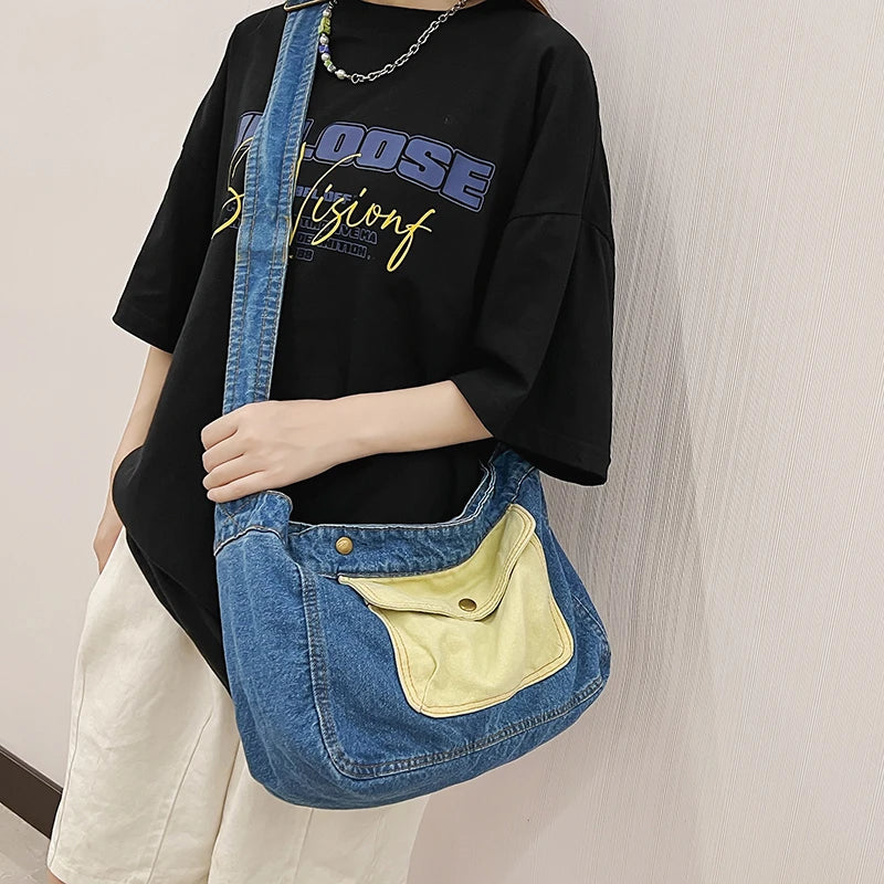 Denim Women Bag Purses Handbags Shoulder Bag Crossbody Bags