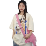 Denim Women Casual Shoulder Bag Handbags Star Crossbody Bags