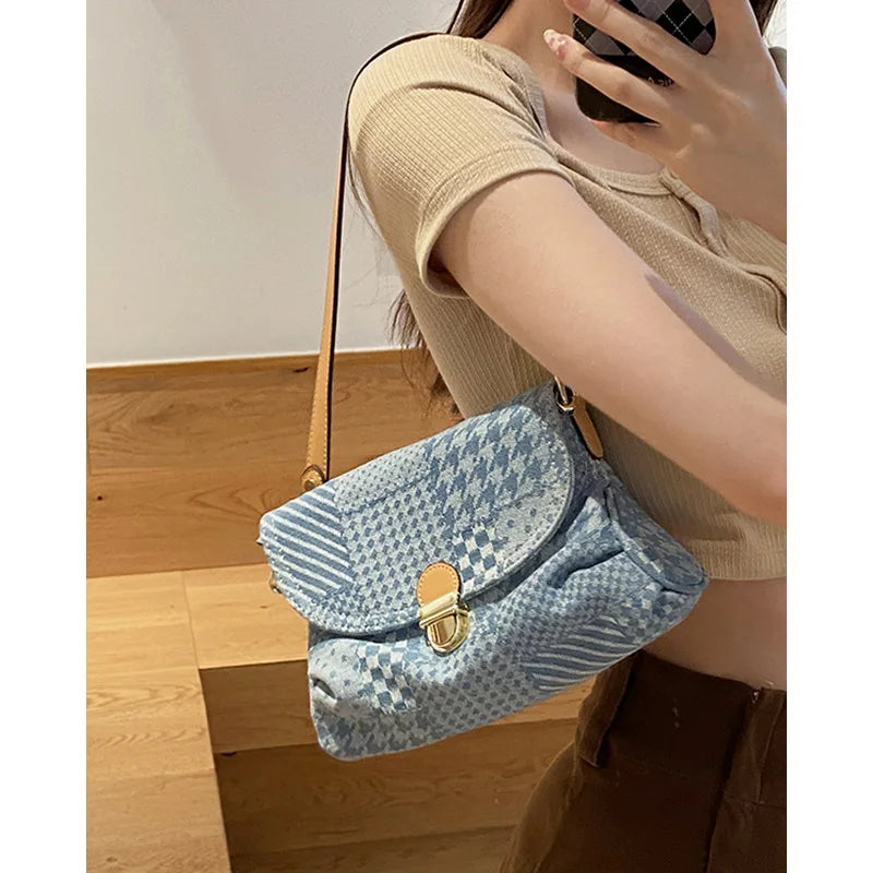 Denim Women Shoulder Bag Handbags Bags for Women Girls Casual Messenger Bags