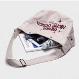 Denim Women Shoulder Bag Large Capacity Letters Ladies Hand Bag