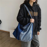 Denim Women Tote Crossbody Shoulder Bag Casual Jeans Woman Handbags Large